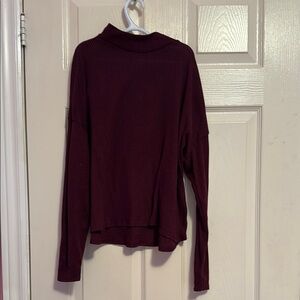 H&M Deep Burgundy Knit Top